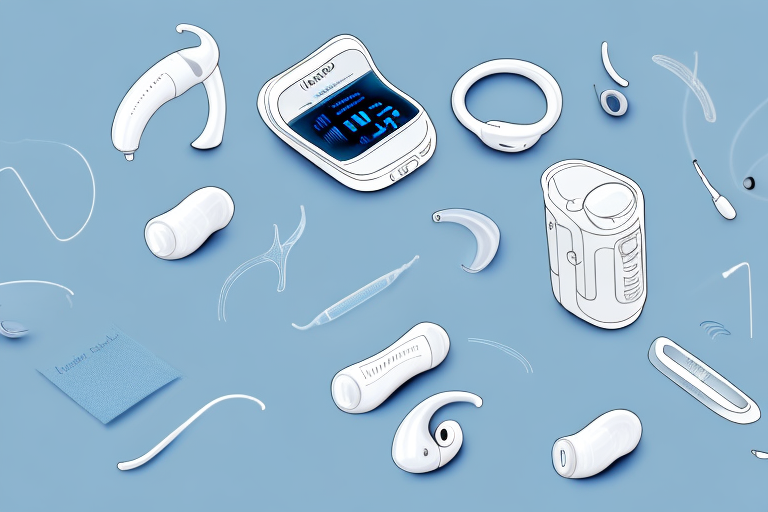 A unitron hearing aid device with its various components and features