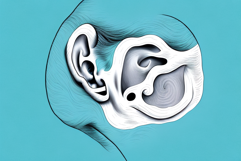 An ear with a cholesteatoma inside